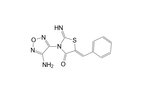 (5Z)-3-(4-amino-1,2,5-oxadiazol-3-yl)-5-benzylidene-2-imino-1,3-thiazolidin-4-one