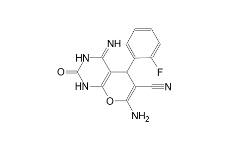 2H-pyrano[2,3-d]pyrimidine-6-carbonitrile, 7-amino-5-(2-fluorophenyl)-1,3,4,5-tetrahydro-4-imino-2-oxo-