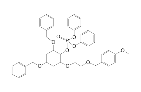 (+-)-2,4-Di-O-benzyl-1-O-diphenyloxyphosphoryl-6-O-[2-(p-methoxybenzyloxy)ethyl]cyclohexane-1,2,4,6-tetraol