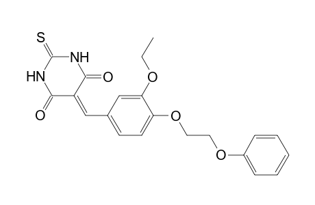 5-[3-ethoxy-4-(2-phenoxyethoxy)benzylidene]-2-thioxo-hexahydropyrimidine-4,6-quinone