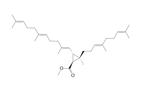 (1S,2R,3S)-2-[(3E)-4,8-dimethylnona-3,7-dienyl]-2-methyl-3-[(1E,5E)-2,6,10-trimethylundeca-1,5,9-trienyl]cyclopropane-1-carboxylic acid methyl ester