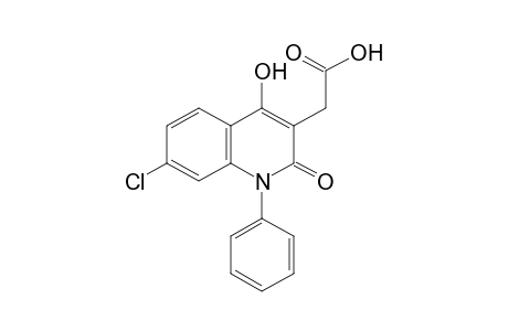 7-CHLORO-1,2-DIHYDRO-4-HYDROXY-2-OXO-1-PHENYL-3-QUINOLINEACETIC ACID