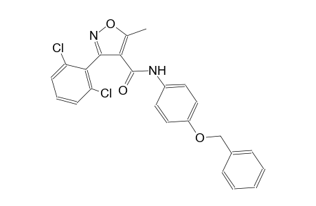 N-[4-(benzyloxy)phenyl]-3-(2,6-dichlorophenyl)-5-methyl-4-isoxazolecarboxamide