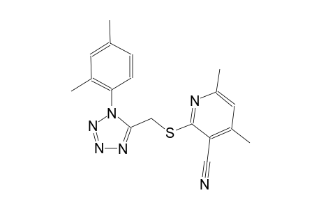 3-pyridinecarbonitrile, 2-[[[1-(2,4-dimethylphenyl)-1H-tetrazol-5-yl]methyl]thio]-4,6-dimethyl-