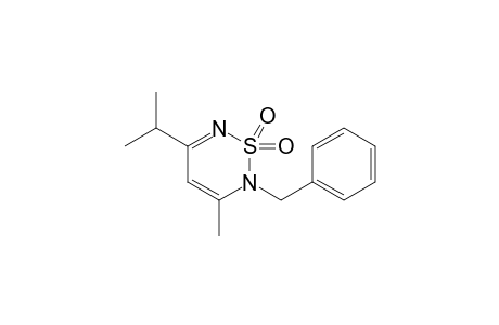 2-benzyl-3-methyl-5-propan-2-yl-1,2,6-thiadiazine 1,1-dioxide