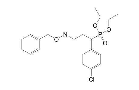 DIETHYL-3-(BENZYLOXYAMINO)-1-(4-CHLOROPHENYL)-PROPYLPHOSPHONATE