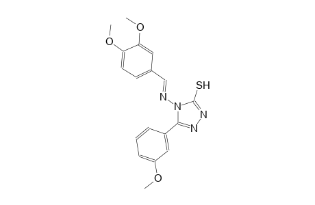 4-{[(E)-(3,4-dimethoxyphenyl)methylidene]amino}-5-(3-methoxyphenyl)-4H-1,2,4-triazole-3-thiol