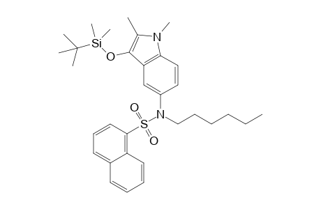 N-Hexyl-N-[3-(tert-butyldimethylsiloxy)-1,2-dimethyl-1H-indol-5-yl]-naphthalene-1-sulfonamide