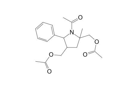 Racemic N-acetyl-r-2,c-4-di(acetoxymethyl)-2-methyl-c-5-(phenyl)pyrrolidine
