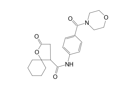 N-[4-(4-morpholinylcarbonyl)phenyl]-2-oxo-1-oxaspiro[4.5]decane-4-carboxamide