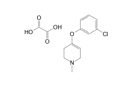 Oxalate salt of 1-methyl-4-(3-chlorophenoxy)-1,2,3,6-tetrahydropyridine