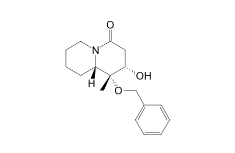 9-Bnzyloxy-9-methyl-8-hydroxy-quinolizine-6-one