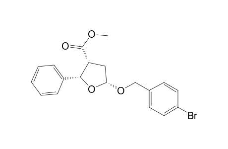 Methyl (R*,S*,R*)-2-Phenyl-5-((4-bromophenyl)methoxy)-2,3,4,5-tetrahydro-3-furancarboxylate