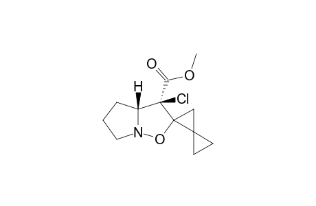 (3''R*,3a''R*)-3''-Chloro-3''-(methoxycarbonyl)tetrahydrodispiro[cyclopropane-1,1'-cyclopropane-2',2"-(3"H)-pyrrolo[1,2-b]isoxazole]