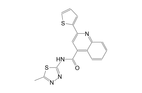 N-(5-methyl-1,3,4-thiadiazol-2-yl)-2-(2-thienyl)-4-quinolinecarboxamide