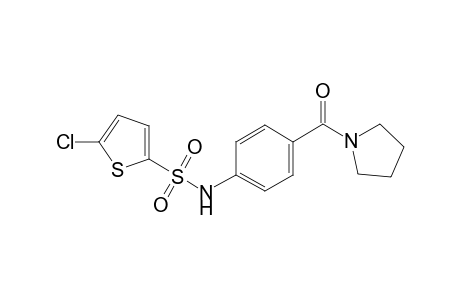 2-Thiophenesulfonamide, 5-chloro-N-[4-(1-pyrrolidinylcarbonyl)phenyl]-