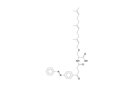 2-[4-Oxo-4-(4-phenylazo-phenyl)-butyrylamino]-3-(3,7,11-trimethyl-dodeca-2,6,10-trienylsulfanyl)-propionic acid