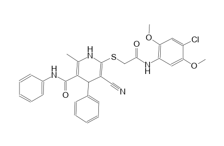 3-pyridinecarboxamide, 6-[[2-[(4-chloro-2,5-dimethoxyphenyl)amino]-2-oxoethyl]thio]-5-cyano-1,4-dihydro-2-methyl-N,4-diphenyl-