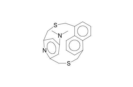 2,13-Dithia[3](1,5)naphthaleno[3](2,6)pyridinophane, 19-(dimethylamino)-