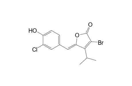 (Z)-3-Bromo-5-(3-chloro-4-hydroxybenzylidene)-4-isopropylfuran-2(5H)-one
