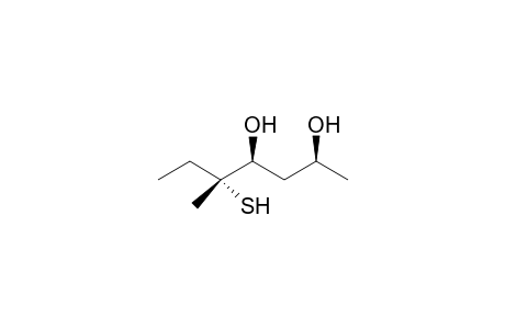anti,syn(2SR,4SR,5RS)-5-methyl-5-(sulfanyl)heptane-2,4-diol