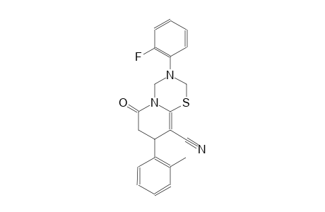 2H,6H-pyrido[2,1-b][1,3,5]thiadiazine-9-carbonitrile, 3-(2-fluorophenyl)-3,4,7,8-tetrahydro-8-(2-methylphenyl)-6-oxo-