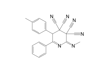 3,3,4,4-Tetracyano-6-phenyl-5-(p-tolyl)-2-(methylimino)-2,3,4,5-tetrahydropyridine