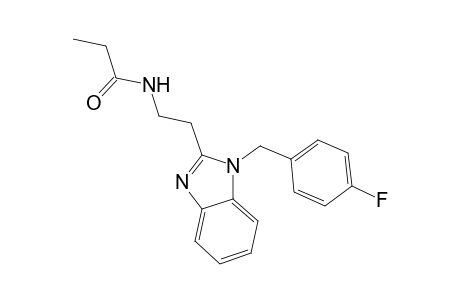 N-{2-[1-(4-fluorobenzyl)-1H-benzimidazol-2-yl]ethyl}propanamide