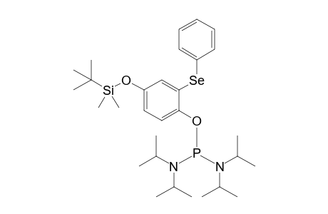 [4-(tert-Butyldimethylsilyloxy)-2-phenylselenylphenoxy]bis(diisopropylamino)phosphane
