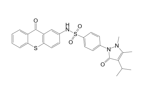 Benzenesulfonamide, 4-[2,5-dihydro-2,3-dimethyl-4-(1-methylethyl)-5-oxo-1H-pyrazol-1-yl]-N-(9-oxo-9H-thioxanthen-2-yl)-
