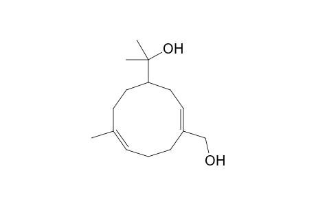 (Z,E)-(+-)-4-Hydroxymethyl-.alpha.,alpha.,8-trimethyl-3,7-cyclodecadienemathanol
