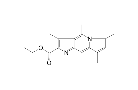 3,4,6,8-Tetramethyl-6H-pyrrolo[3,2-f]indolizine-2-carboxylic acid, ethyl ester