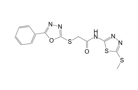 acetamide, N-[5-(methylthio)-1,3,4-thiadiazol-2-yl]-2-[(5-phenyl-1,3,4-oxadiazol-2-yl)thio]-