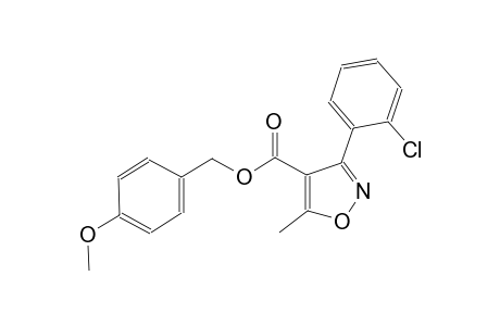 4-isoxazolecarboxylic acid, 3-(2-chlorophenyl)-5-methyl-, (4-methoxyphenyl)methyl ester
