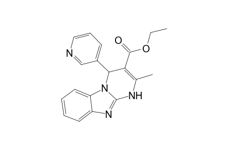Ethyl 11-methyl-13-(pyridin-3-yl)-1,8,10-triazatricyclo[7.4.0.0(2,7)]trideca-2,4,6,8,11-pentaene-12-carboxylate