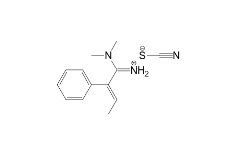 N,N-dimethyl-2-phenylcrotonamidinium thiocyanate