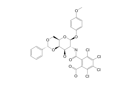 4-METHOXYPHENYL-4,6-O-BENZYLIDENE-2-DEOXY-2-TETRACHLOROPHTHALIMIDO-BETA-D-GALACTOPYRANOSIDE