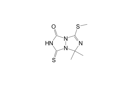 2,3-Dihydro-5,5-dimethyl-7-(methylthio)-3-thioxo-1H,5H-[1,2,4]triazolo[1,2-a][1,2,4]triazol-1-one
