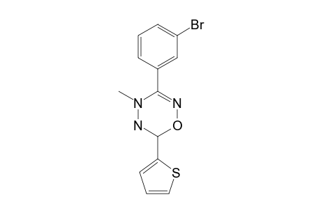 3-(3-BROMOPHENYL)-6-(2-THIENYL)-5,6-DIHYDRO-4H-1,2,4,5-OXATRIAZINE