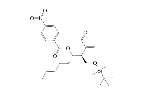 4-Nitrobenzoic acid (1S*,2S*)-2-(tert-butyldimethylsilyloxymethyl)-3-formyl-1-pentylbut-3-enyl ester