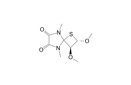 trans-3',4'-Dimethoxy-1,3-dimethylspiro[4,5-imidazolindion-2,2'-thietane]
