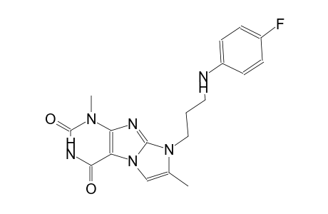 1H-imidazo[2,1-f]purine-2,4(3H,8H)-dione, 8-[3-[(4-fluorophenyl)amino]propyl]-1,7-dimethyl-