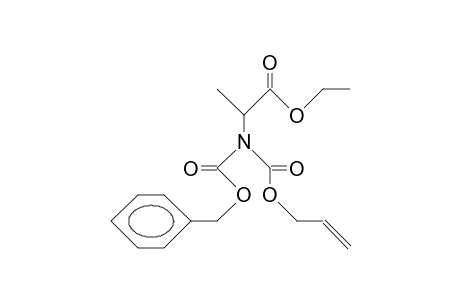 N-Allyloxycarbonyl-N-benzyloxycarbonyl-alanine ethyl ester