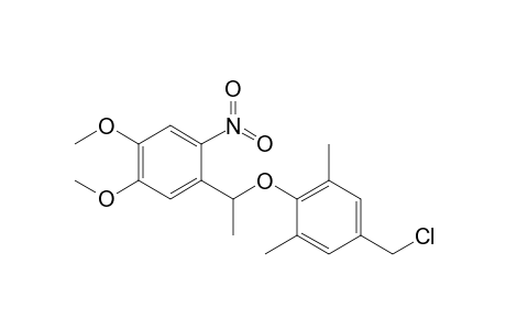 5-(chloromethyl)-2-[1-(4,5-dimethoxy-2-nitro-phenyl)ethoxy]-1,3-dimethyl-benzene