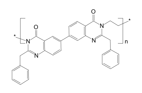 Poly{ethylene-3,3'-[6,6'-bis(2-benzyl-4-quinazolone)diyl]}