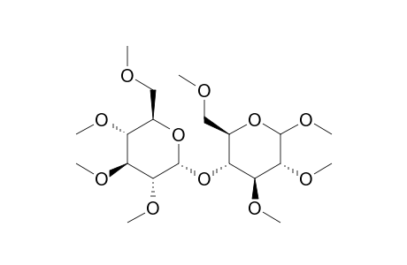D-Glucopyranoside, methyl 2,3,6-tri-O-methyl-4-O-(2,3,4,6-tetra-O-methyl-.alpha.-D-glucopyrano syl)-