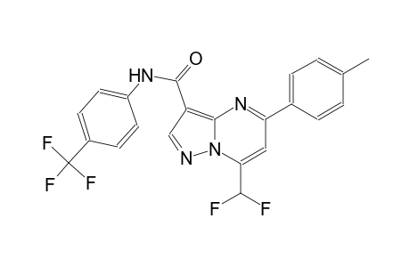 7-(difluoromethyl)-5-(4-methylphenyl)-N-[4-(trifluoromethyl)phenyl]pyrazolo[1,5-a]pyrimidine-3-carboxamide