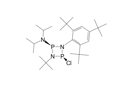 3-(t-Butyl)-2-chloro-4-(diisopropylamino)-1-(2'.4',6'-tri-t-butylphenyl)-1,3,2,4-diazadiphosphetidine