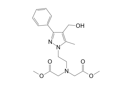 {[2-(5-Methyl-3-phenyl-4-hydroxymethylpyrazol-1-yl)ethyl]methoxycarbonylmethylamino}acetic acid methyl ester