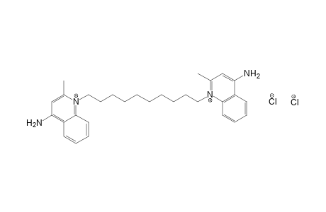 1,1'-decamethylenebis[4-amino-2-methylquinolinium]dichloride